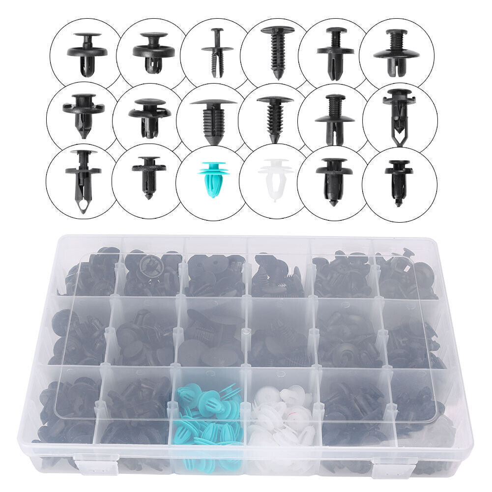 299x Car Body Retainer Push Pin Fastener Trim Panel Moulding Assortment Tool Q