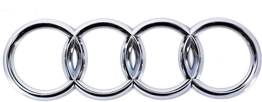 Suitable for Audi rear badge ring boots Trunk badge sticker chrome silver 230 mm