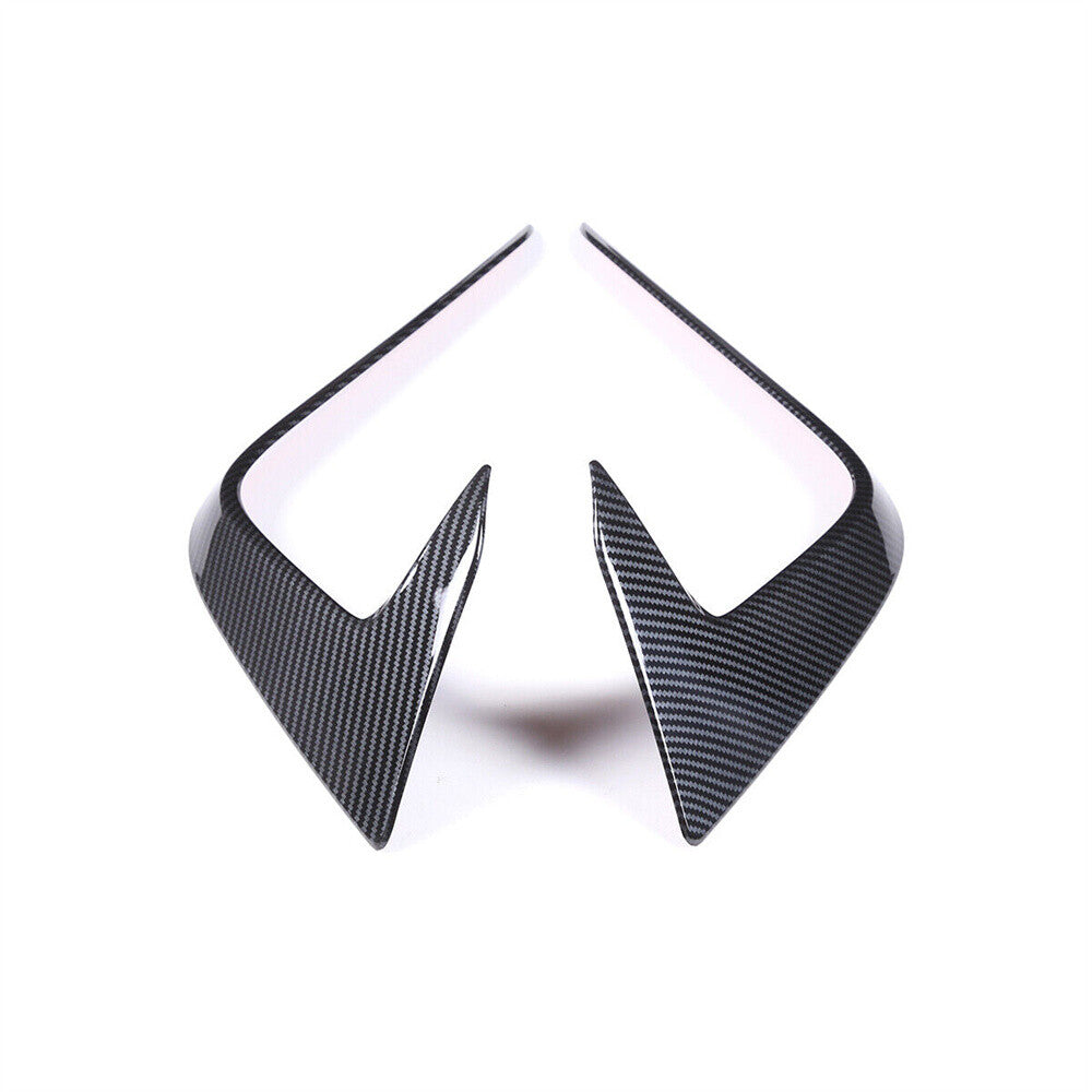 Carbon Fiber ABS Front Bumper Fog Light Panel Cover for Honda for Civic 11th 2022-23