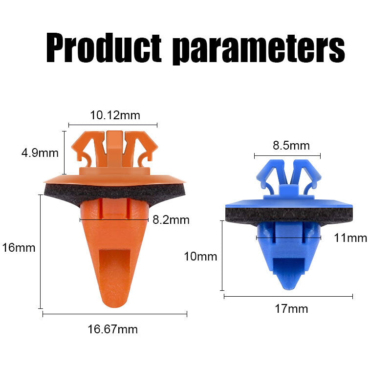 100x Fender Flare Molding Retainer Clips Fit for Toyota Tacoma 4Runner 2005-2016