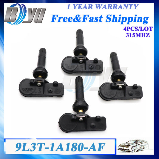 4X Tire Pressure Senso 9L3T-1A180-AF for Ford for Mustang Fusion Taurus for Lincoln