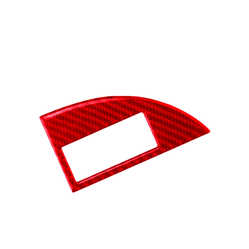 Red Carbon Fiber Car for Seat Control Panel Trim Stickers for Audi for A4 S4 2005-2008