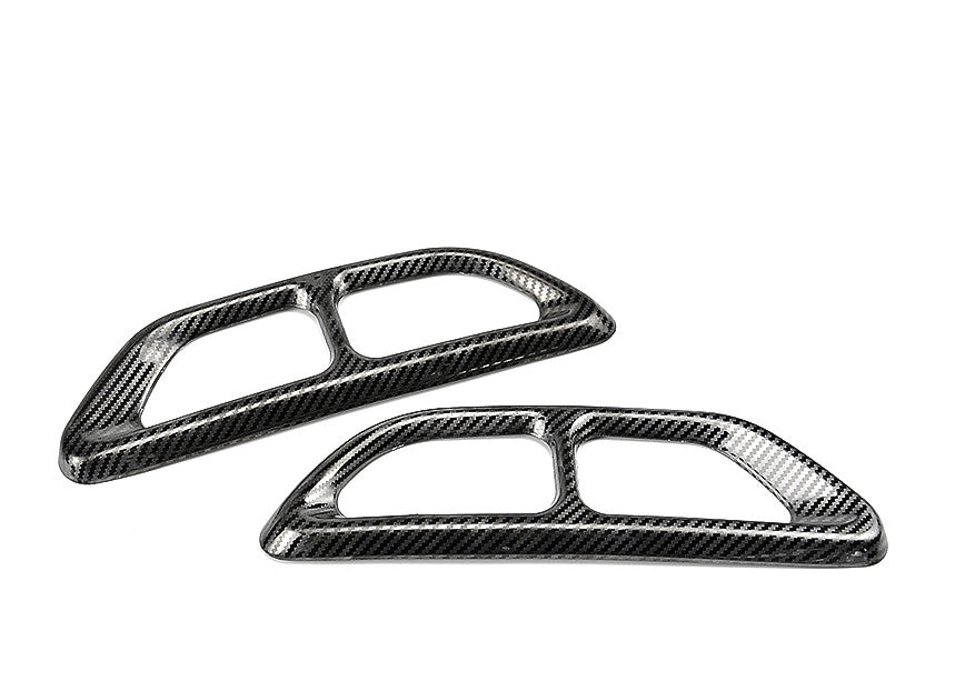 for Honda Accord 18-20 Carbon Fiber Style Rear Cylinder Exhaust Pipe Cover Tri