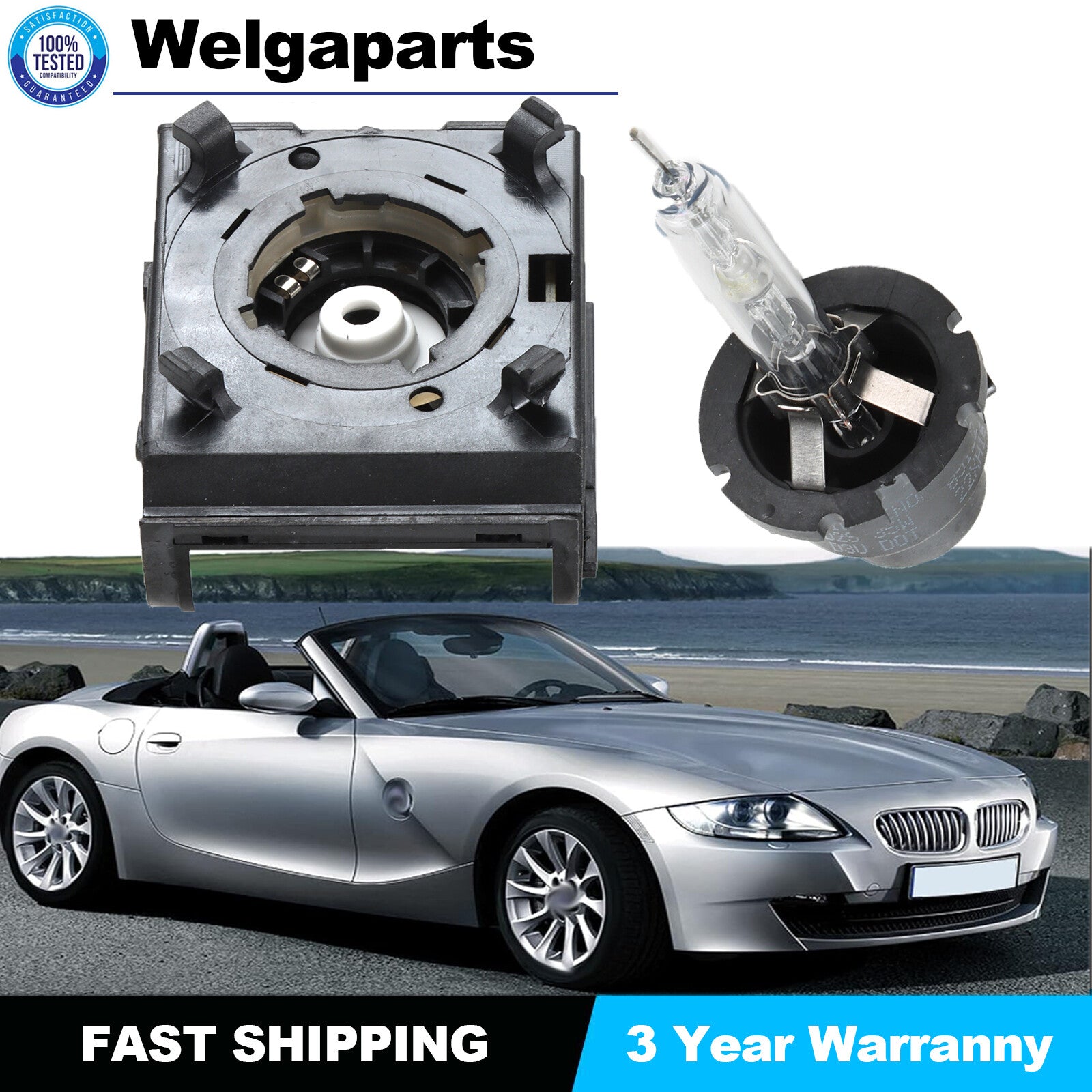 For 2003-07 for Saab 9-3 Xenon Igniter HID D2S Light Bulb Kit Ignitor Socket New