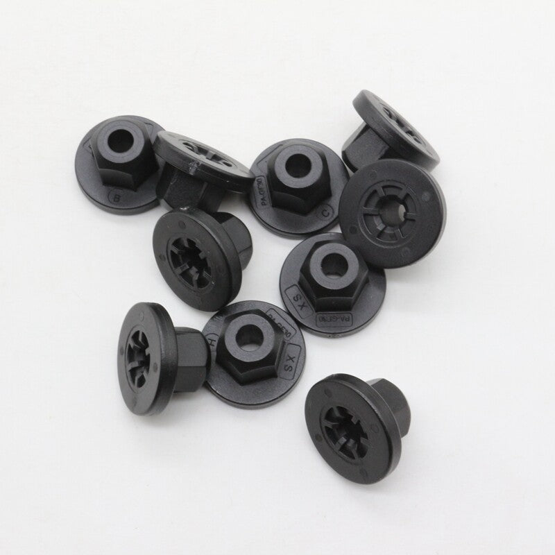 10Pc Black Nylon Rear Fender Liner Retainer Nut for BMW 51161943122