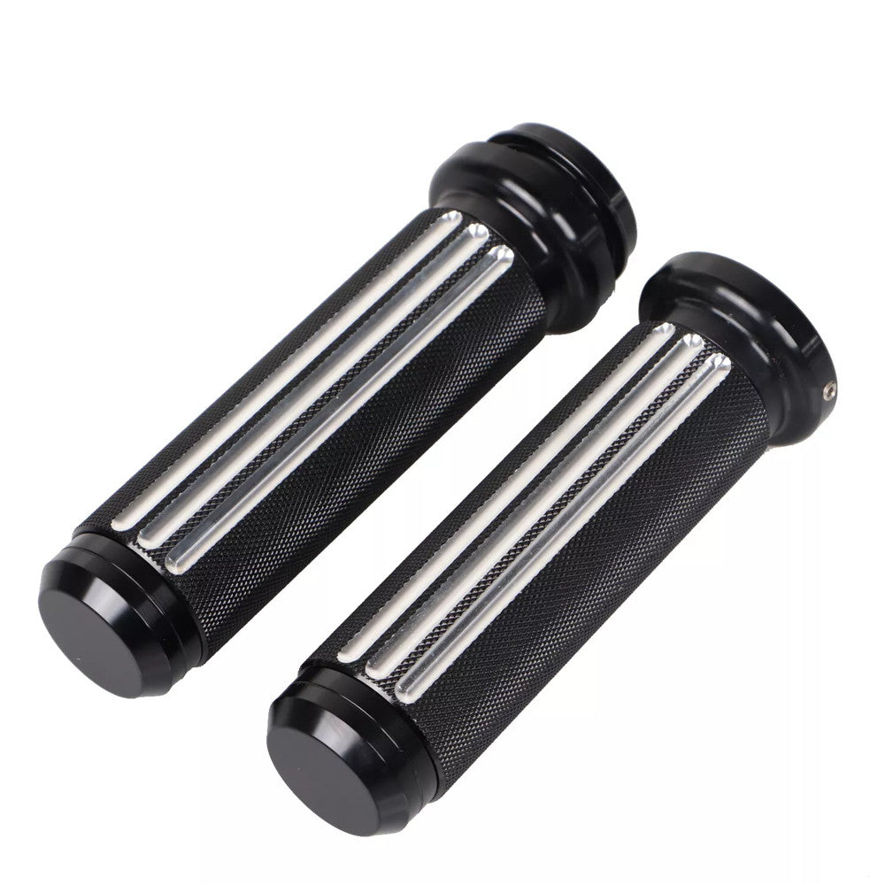 1-inch CNC aluminum electronic handle for Harley-Davidson touring gliders, black - n