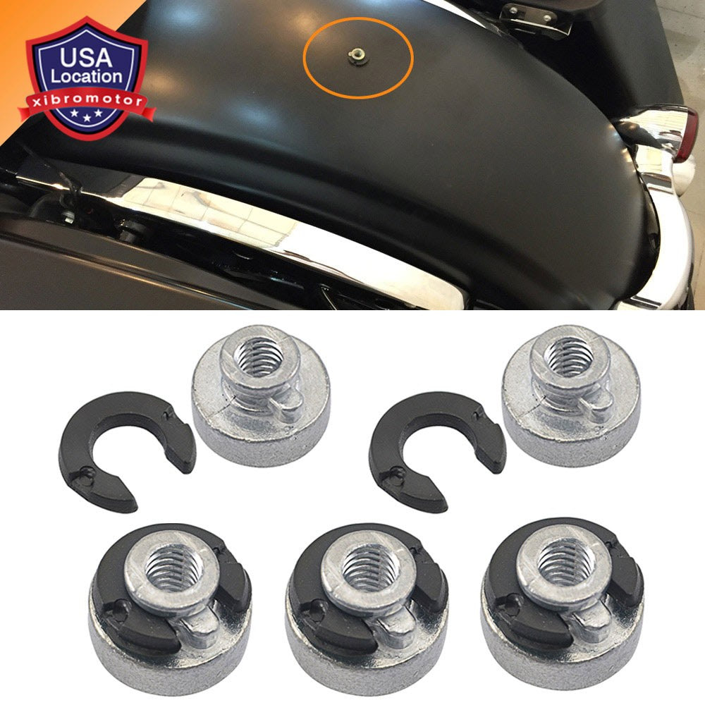 Rear Fender for Seat Bolt Mounting Screw Cap Nut Kit for Harley Davidson 1996-24 New Q