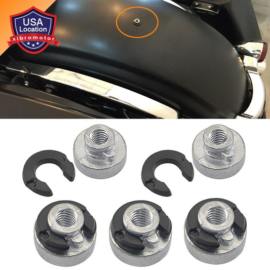 Rear Fender for Seat Bolt Mounting Screw Cap Nut Kit for Harley Davidson 1996-24 New Q