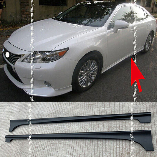 Side Skirt Bodykit Spoiler Lip Guard Unpainted for Lexus ES250/300h/350 2013-15