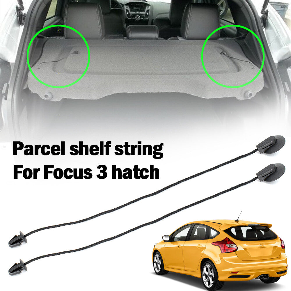 2  for ford  FOCUS hatch 11-18 MK3 REAR TRUNK Parcel Shelf Tray Cover string strap Q