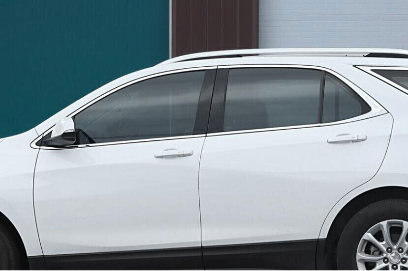 Chrome Steel Car Window Strip Cover Trim 12PCS For Equinox 2018-2022 B n