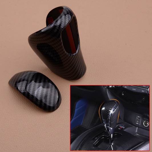 Carbon Fiber Gear Shift Knob Trim Cover Fit for Nissan Teana Altima 2013-2018