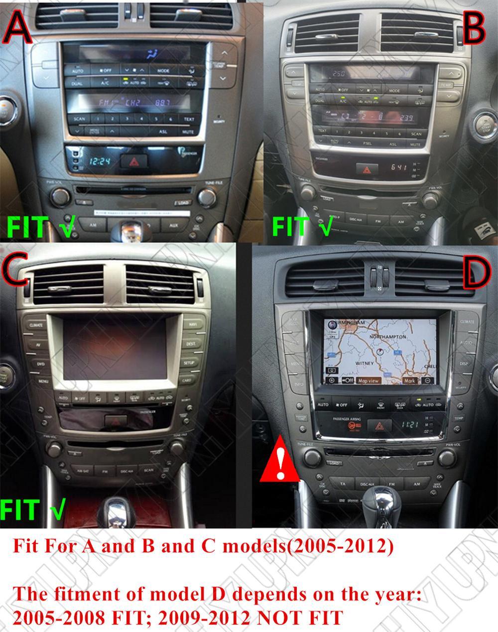 10.33 Android 14.0 Radio Stereo GPS Nav Head Unit 4+32GB for Lexus IS 2005-2012