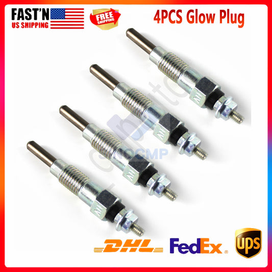 4PCS Glow Plug YM119717-77800 for Yammer 4D98E 4TNE98 4D94E Forklift Excavator