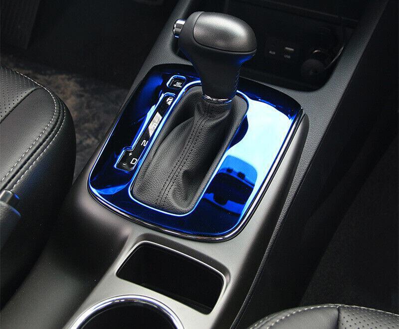 for Kia Car Forte K3 17-18 Blue Titanium Central Console Gear Shift Frame Trim