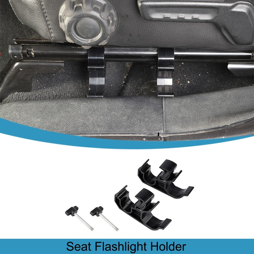 Front for Seat Flashlight Holder Mount for Jeep for Wrangler JL Gladiator JT 2018-2023
