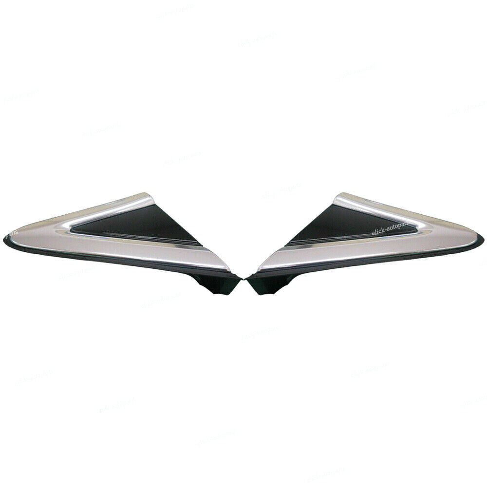 Pair Front RHLH Mirror Corner Triangle Molding Fender for Cadillac XTS 2013-16
