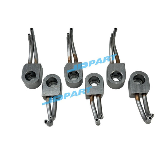 6 C12 oil cooler nozzles 2741587 111-2667 195-6606 197-9377 for Caterpillar