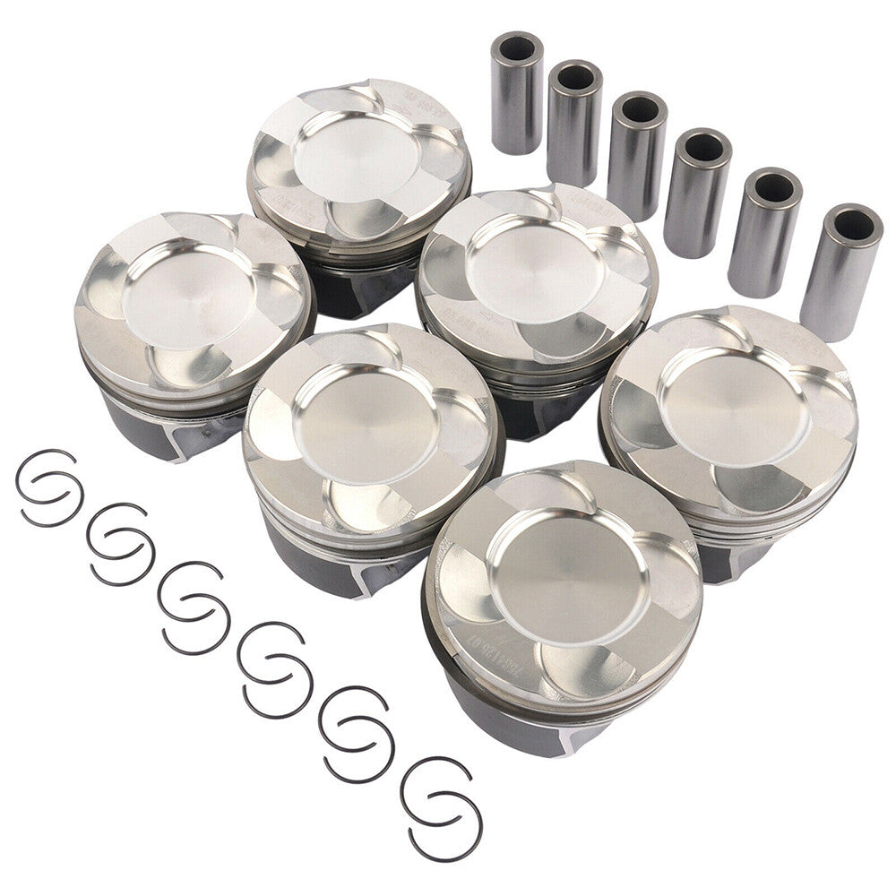 6Engine Pistons Rings Kit 11258619196 for BMW 335i 640i X3-X6 435i 535i N55