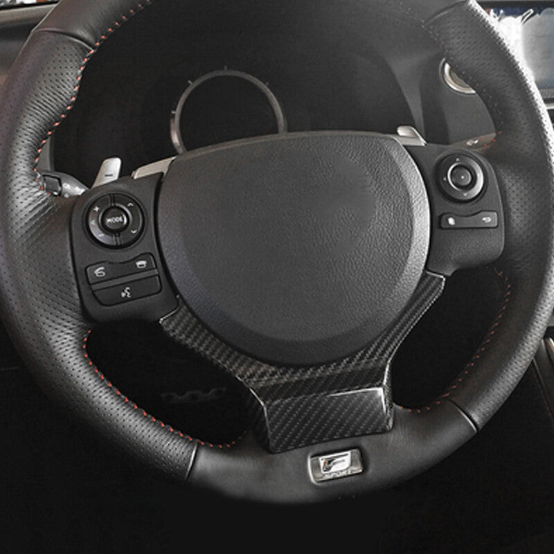 Carbon Fiber Look Car Steering Wheel Trim Fit for LEXUS IS RC NX 2014-18 Durable v