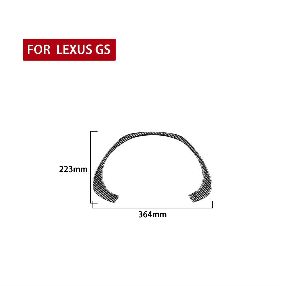 Fit For Luxus GS 2006-11 Carbon Fiber Interior Dashboard Panel Cover Accessories