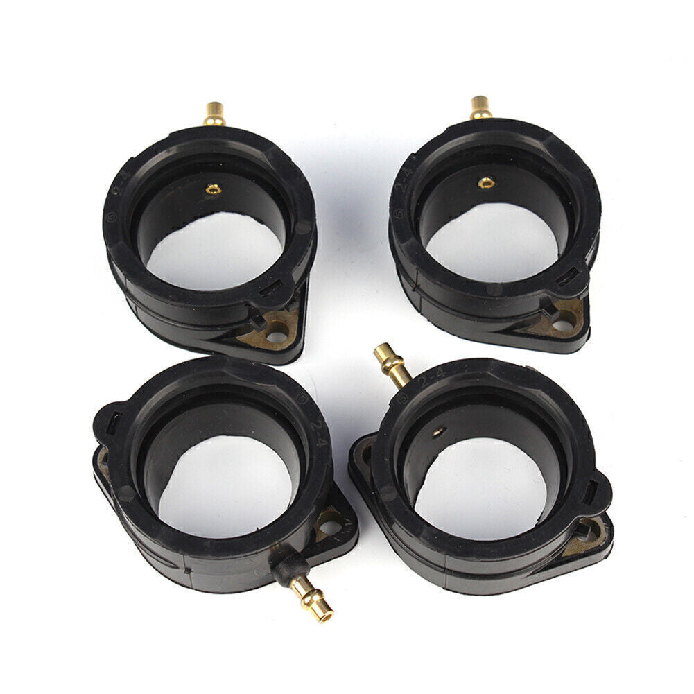 4X Carburetor Intake Boot Fit for Kawasaki ZX1200C ZZR1200 2002-2005 16065-1210