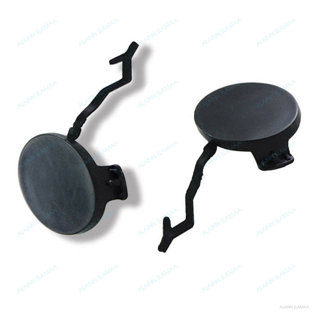 Pair Rear Bumper Tow Hook Eye Cap Cover Primed Fit for Porsche for Cayenne 2011-2014 Q