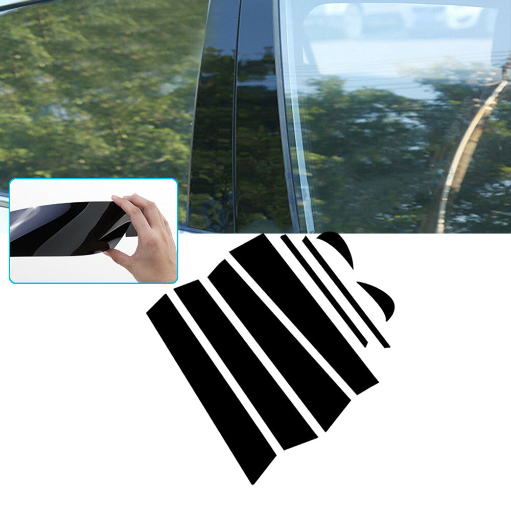 for for Camry 2018 Black Pillar Molding Protection Panel Trim Set - v