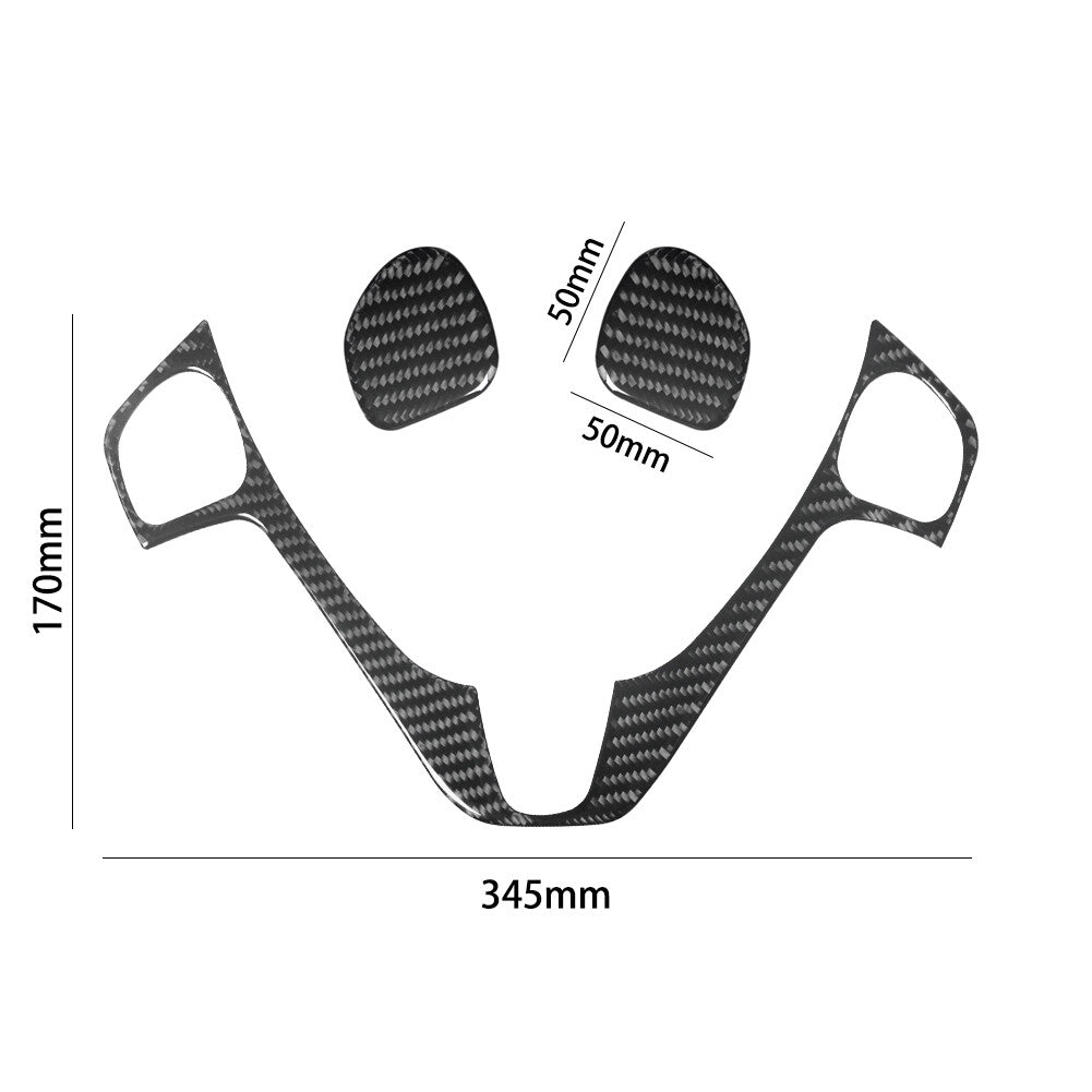 Red Carbon Fiber Interior Dashboard Top Cover Trim Strip for Camry 12-14 v
