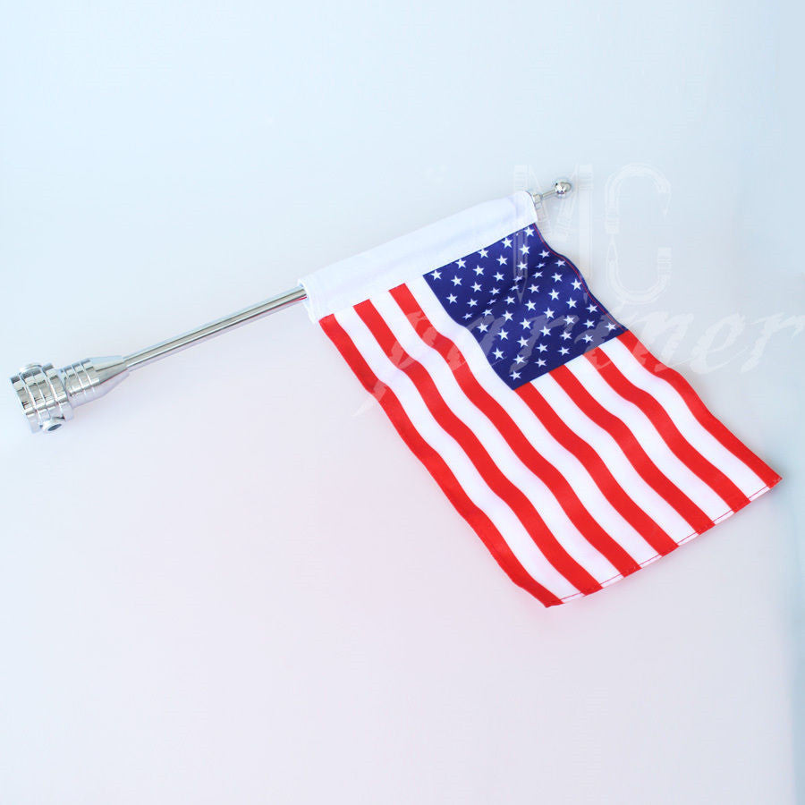 Luggage Rack Vertical Flag Pole American for Harley Touring Road King Glide FLHT Q