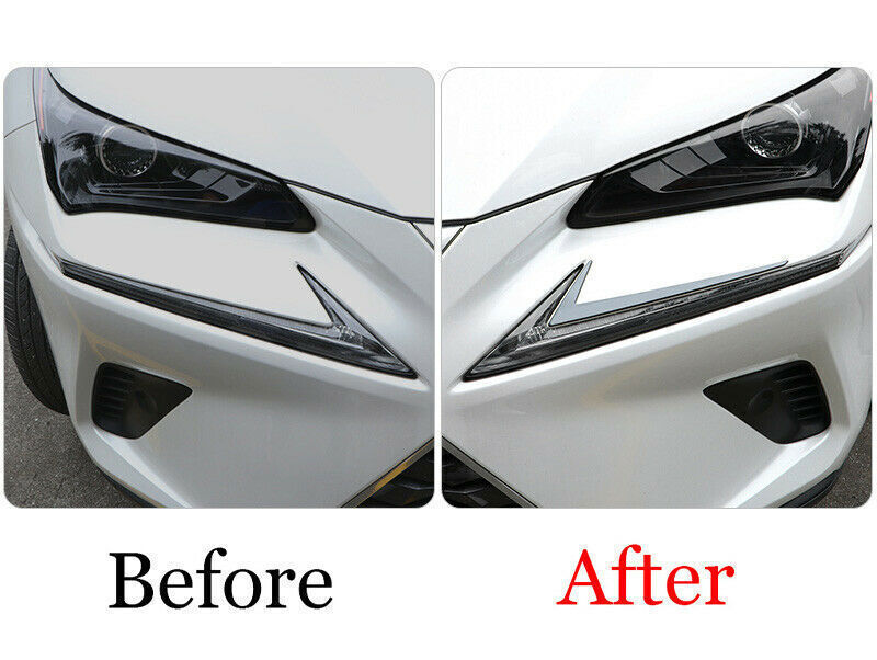 Black Front Headlight Eyebrow Eyelid Cover Trim for Lexus NX200t 300 300h 15-20