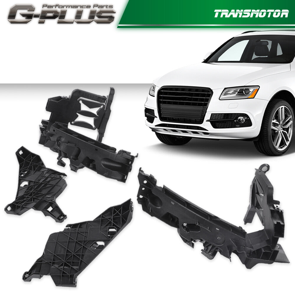 Left + Right Headlight Mounting Support Plate Bracket Fits for Audi 2013 - 2017 Q5 - v
