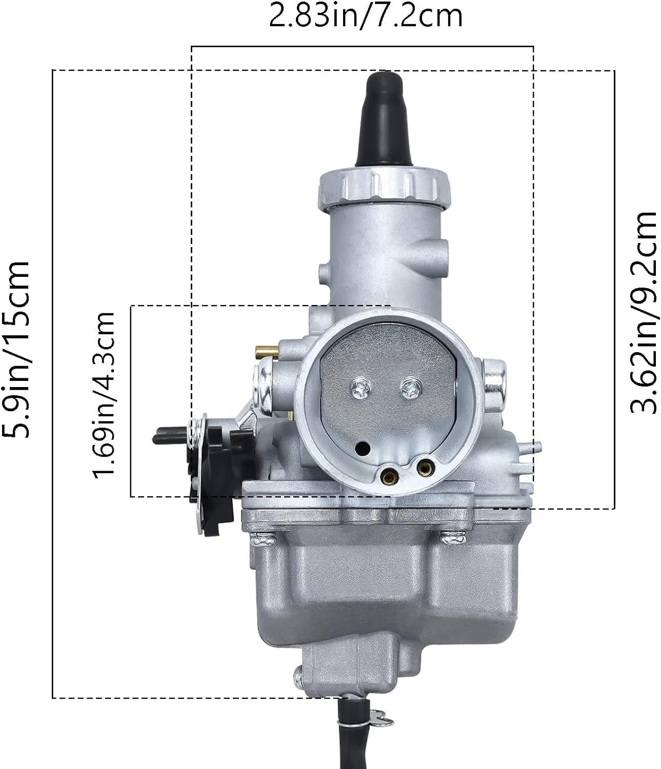 VM26 30mm Carb PZ30 Carburetor for 4-Stroke 150cc 160cc 200cc Bike Hawk Go-kart