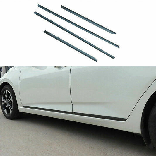 4x for Nissan Sentra Sylphy 20-2023 Carbon Fiber Steel Door Body Side Strip Trim