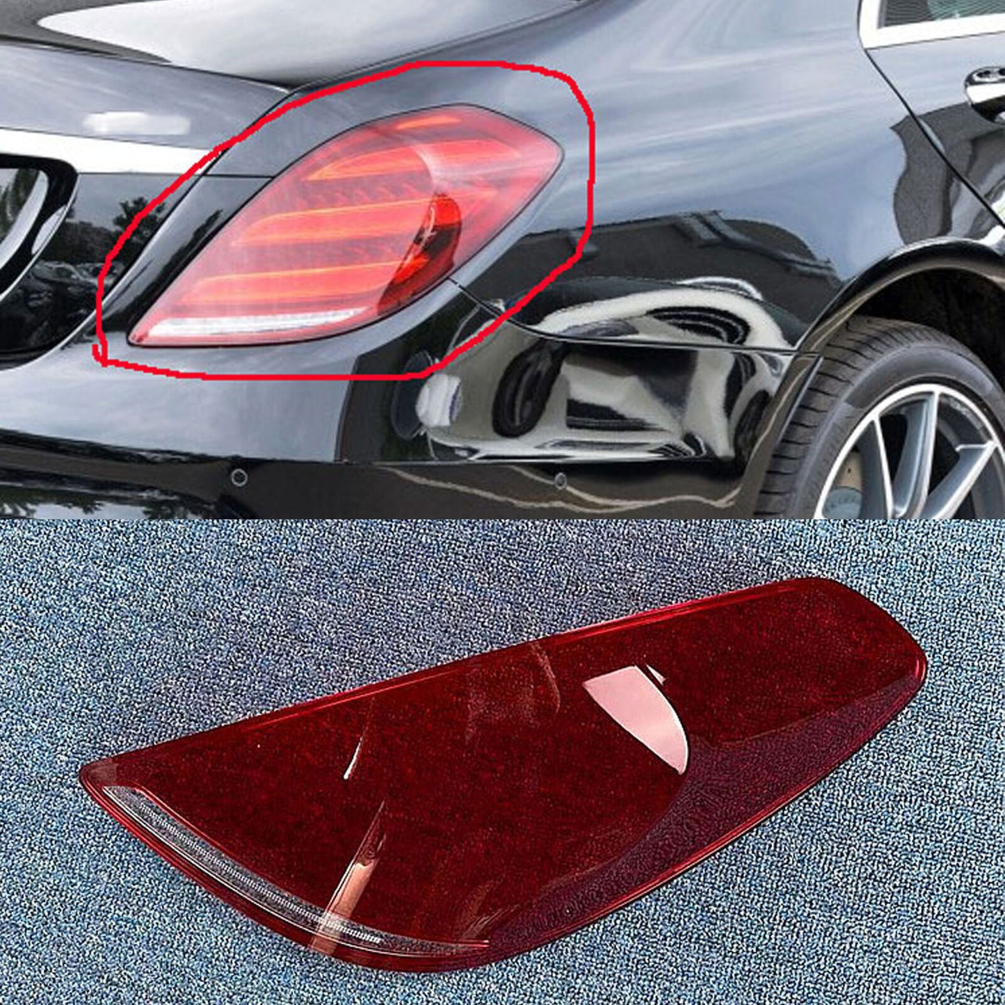 For 2014-2018 S-Class C217 Rear Tail Light Cover Right side New B n