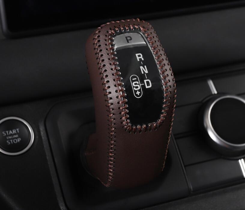 for Land Rover for Defender 20-25 Brown Leather Central Console Gear Shift Knob Trim