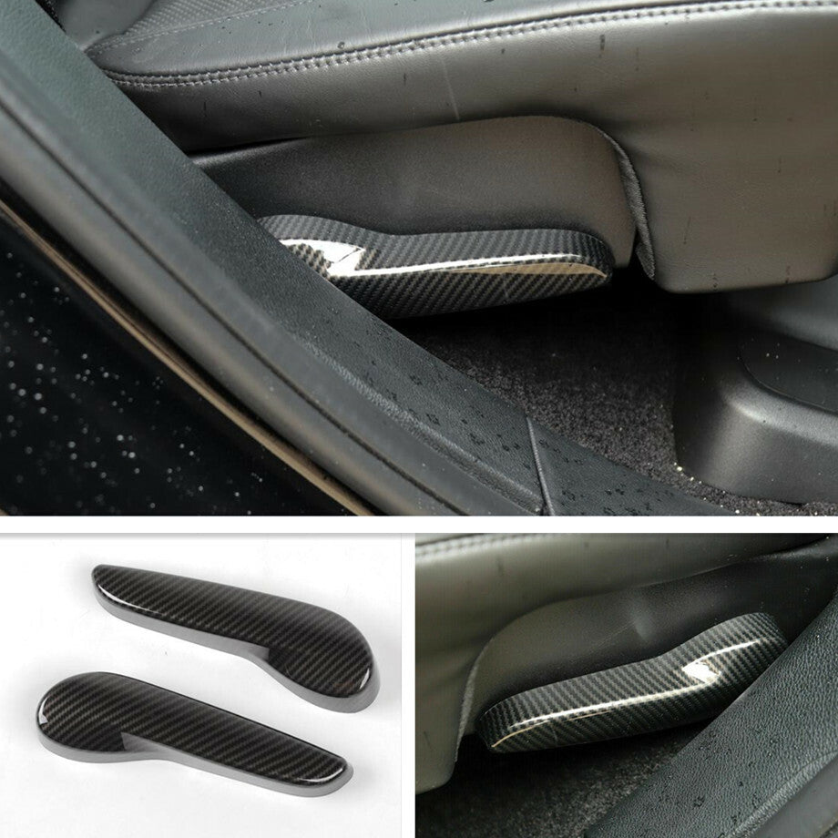 For 11-2021 for Jeep Grand Cherokee Carbon Fiber Rear for Seat Handle Switch Cover Trim v
