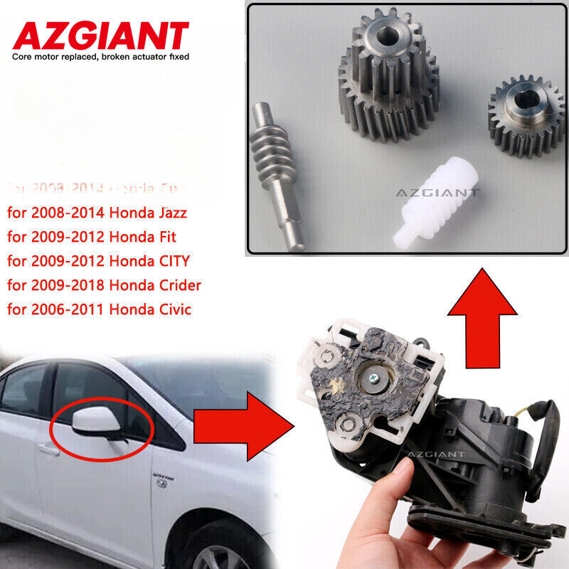 Side mirror folding motor gear kit for 2009-2014 for Honda Odyssey RB3 cars.