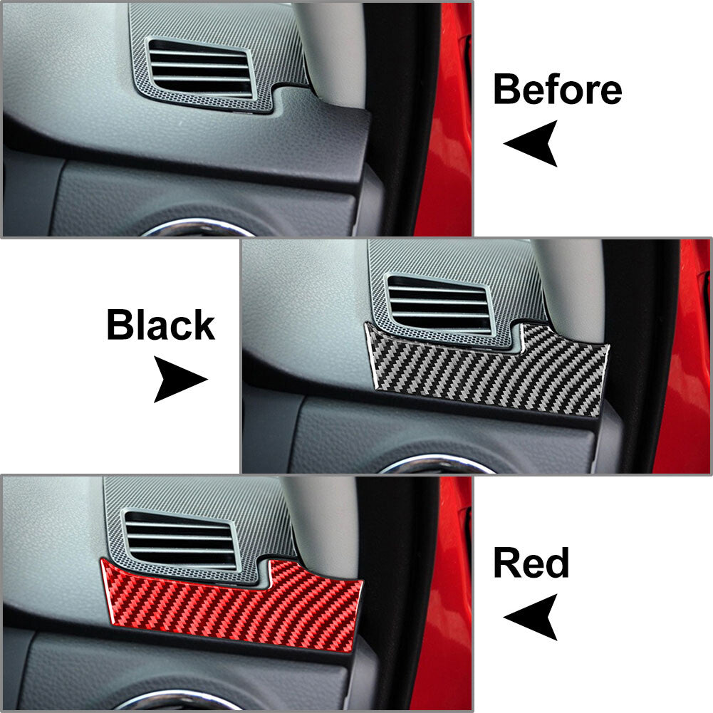 for Toyota Tundra 2014-2021 RHD Carbon Fiber Dashboard Air Outlet Cover Trim