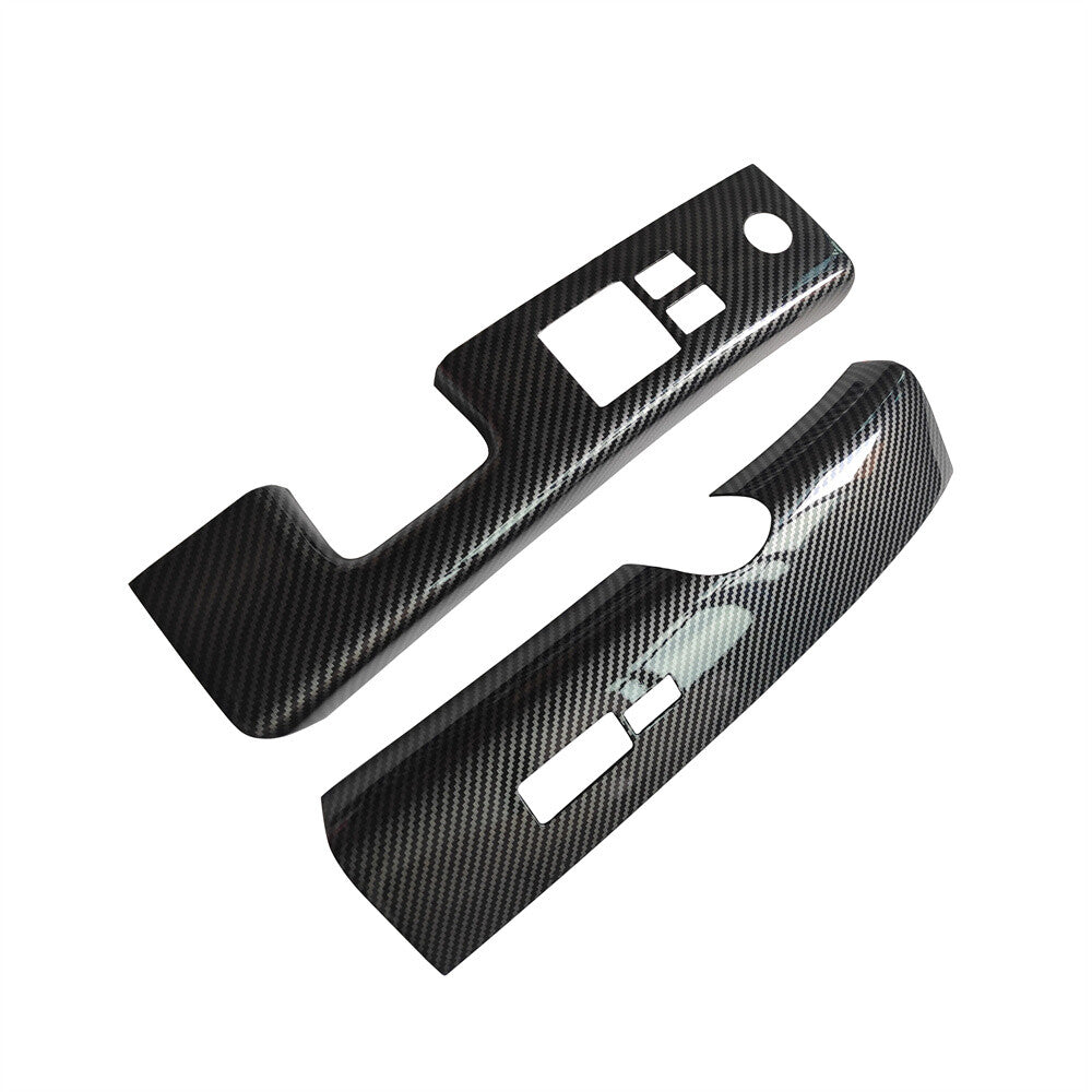 2X Carbon Fiber Look Car Interior Window Switch Cover for Nissan 350Z Z33 06-08 Q