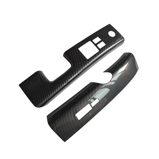 2X Carbon Fiber Look Car Interior Window Switch Cover for Nissan 350Z Z33 06-08 Q