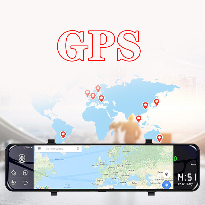 12-inch Android 8.1 GPS Navi 2+GB 32GB Mirror-finish Car DVR Camera 1080P n