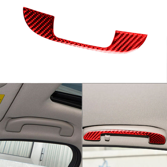 Red carbon fiber handle cover decorative sticker suitable for Infiniti Q50 Q60 14-19