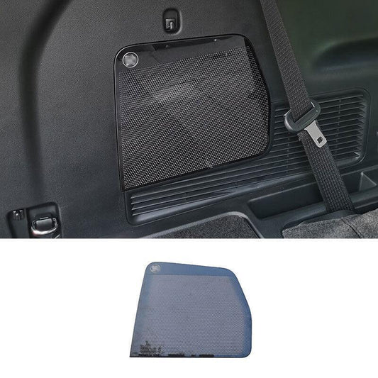 Black Steel Rear Door Trunk Speaker Cover Trim 1PCS for Ford Explorer 2020-2022