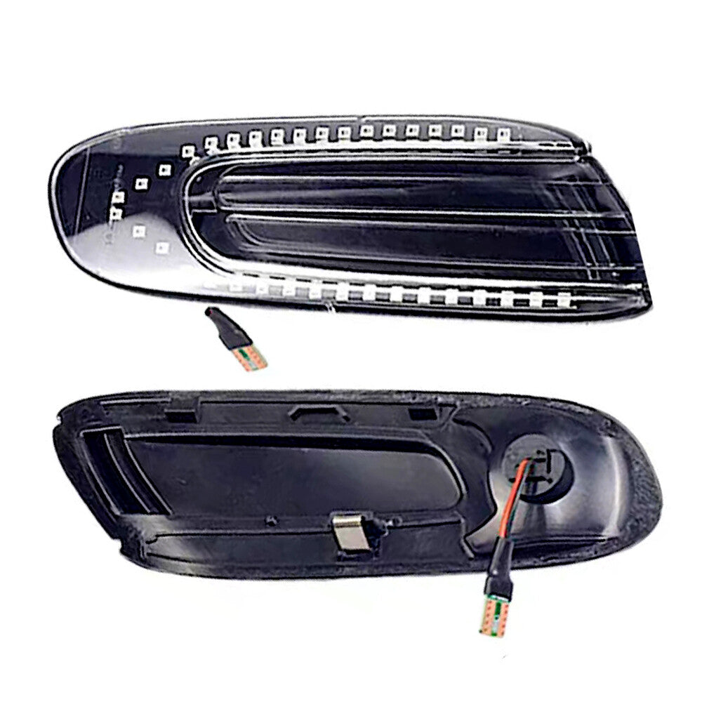 2-Piece Clear Sequential Flashing Amber LED Fender Side Markers for Mini Cooper F55/F56 n