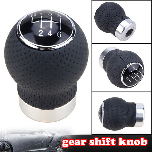 Universal Manual 6-Speed Car Gear Stick Shift Knob Shifter Lever Black Ball Q