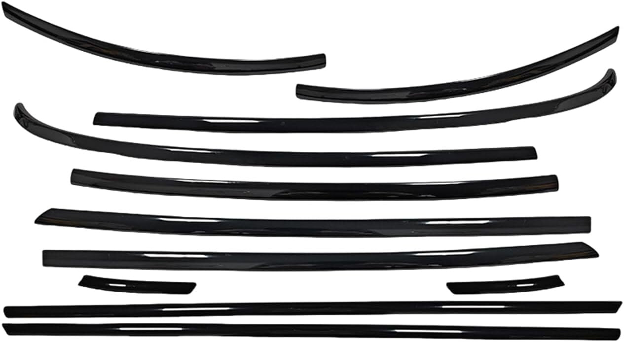 Stainless Car Window Trim Strip Gloss Black for MINI Cooper Coupe R58 2012-2015 n