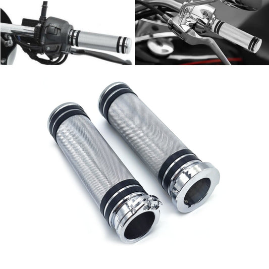 Chrome 1 Handlebar Hand Grips for Harley Touring Sportster/ for Honda / for Kawasaki /Dyna