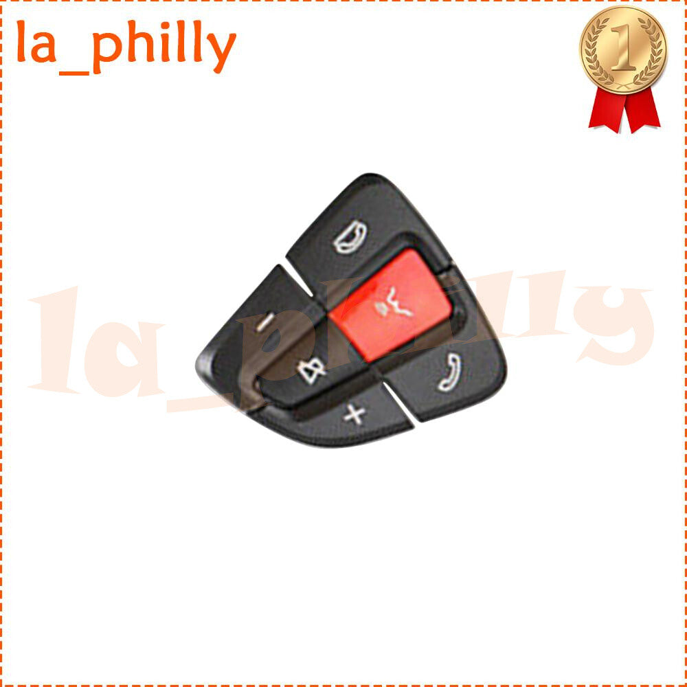 Red Steering Wheel Switch Button Cover Repair Kit For 14-18 for Benz W205 C-class RH Q