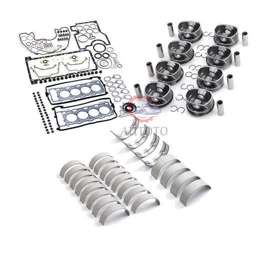 N62 Engine Overhaul Rebuild Kit - Pistons Rings Set 11257515760 Fit for BMW 545i